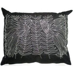 Petra Borner X IKEA Collab Op Art Embroidered Bird Tropical Leaves Pillowcases